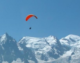  Paragliding en invierno en Val Cenis 